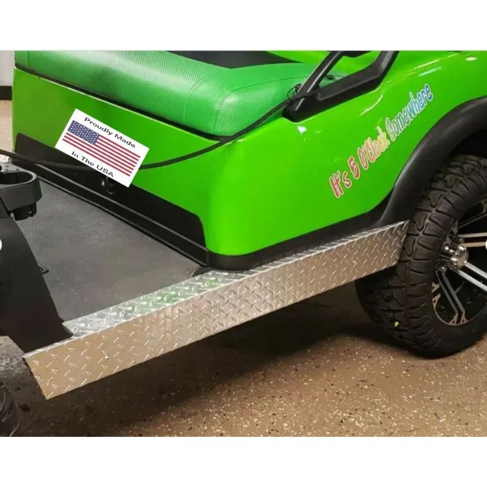 Club Car Precedent Diamond Plate Rocker Panels - Made in USA